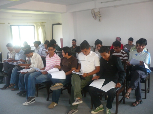 Participants during the National Darts Referee Training 